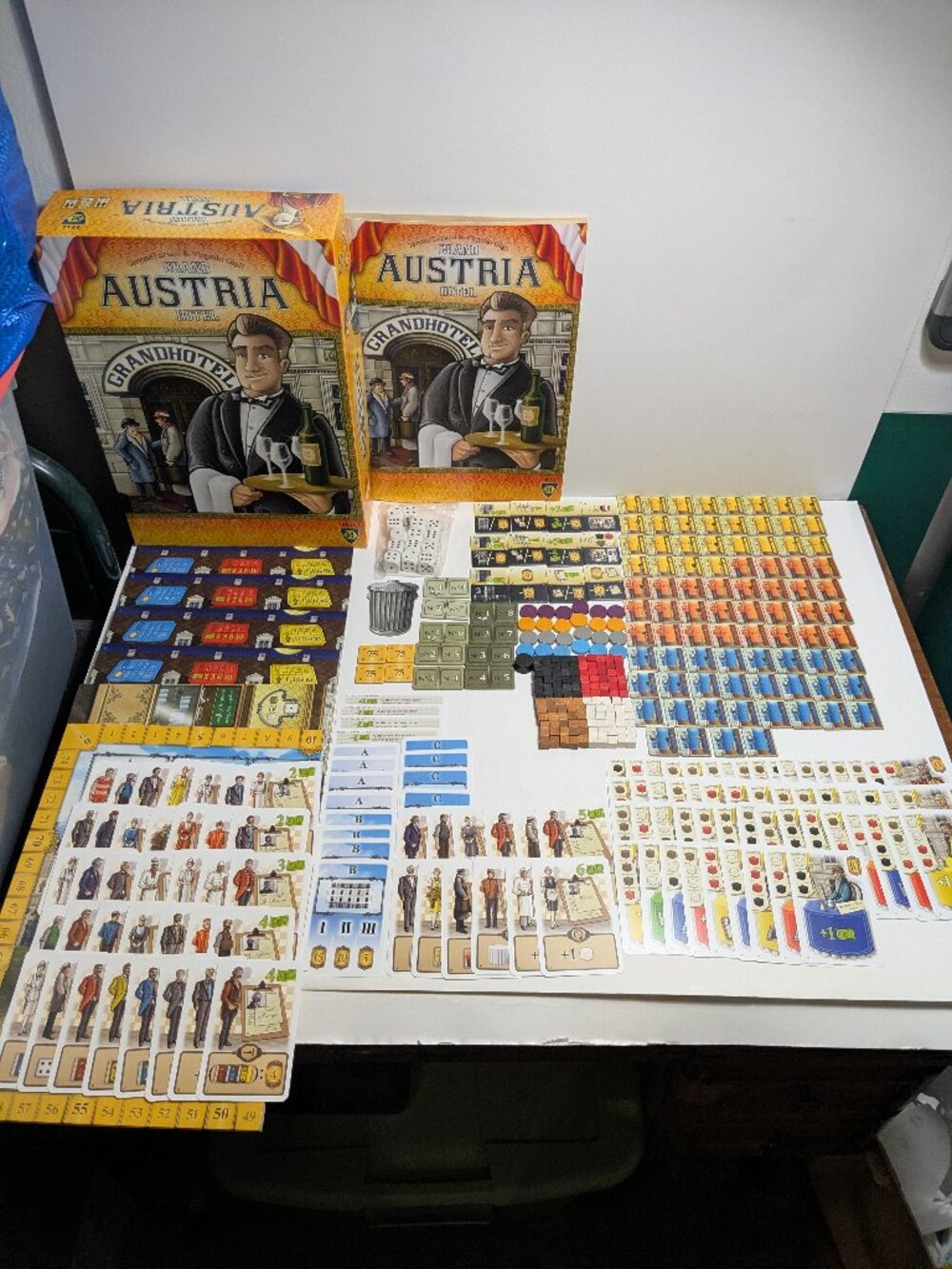 Grand Austria Hotel Board Game Complete Strategy Economic Resource Management